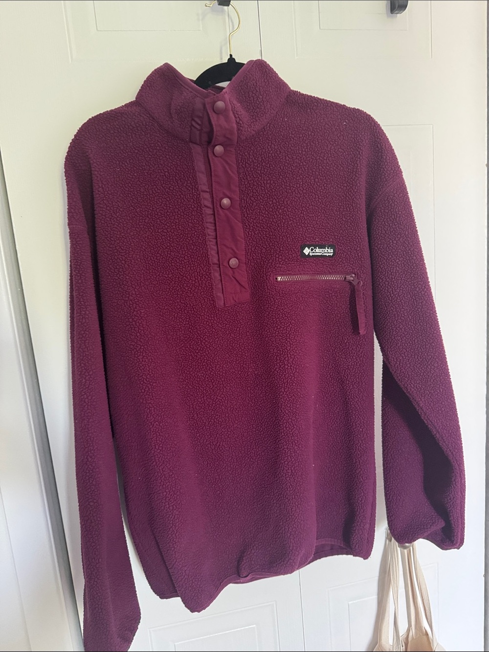 Columbia Men’s Plum Zip-Front Sherpa Pullover